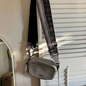 Rebecca Minkoff Leather Cross Body Bag w 2 Guitar Straps